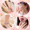 600 Pcs Crystal Glass Beads for Jewelry Making Bulk Faceted Gemstone Rondelle Loose Beads for Bracelet DIY Crafts 8 mm, 6 mm, 4 mm(Multi Color)